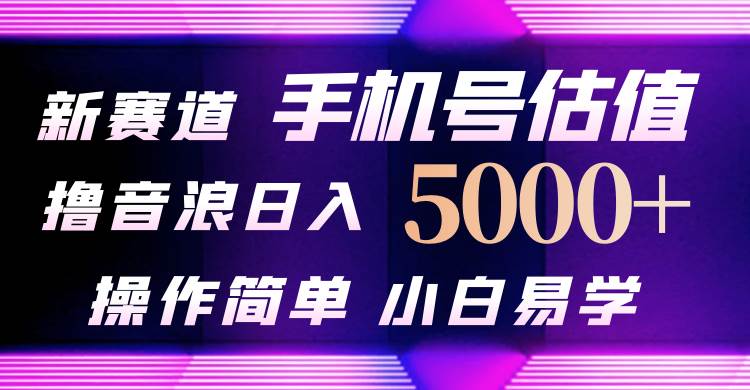 抖音不出境直播【手机号估值】最新撸音浪，日入5000+，简单易学，适合…网赚项目-副业赚钱-互联网创业-资源整合惰昔网创